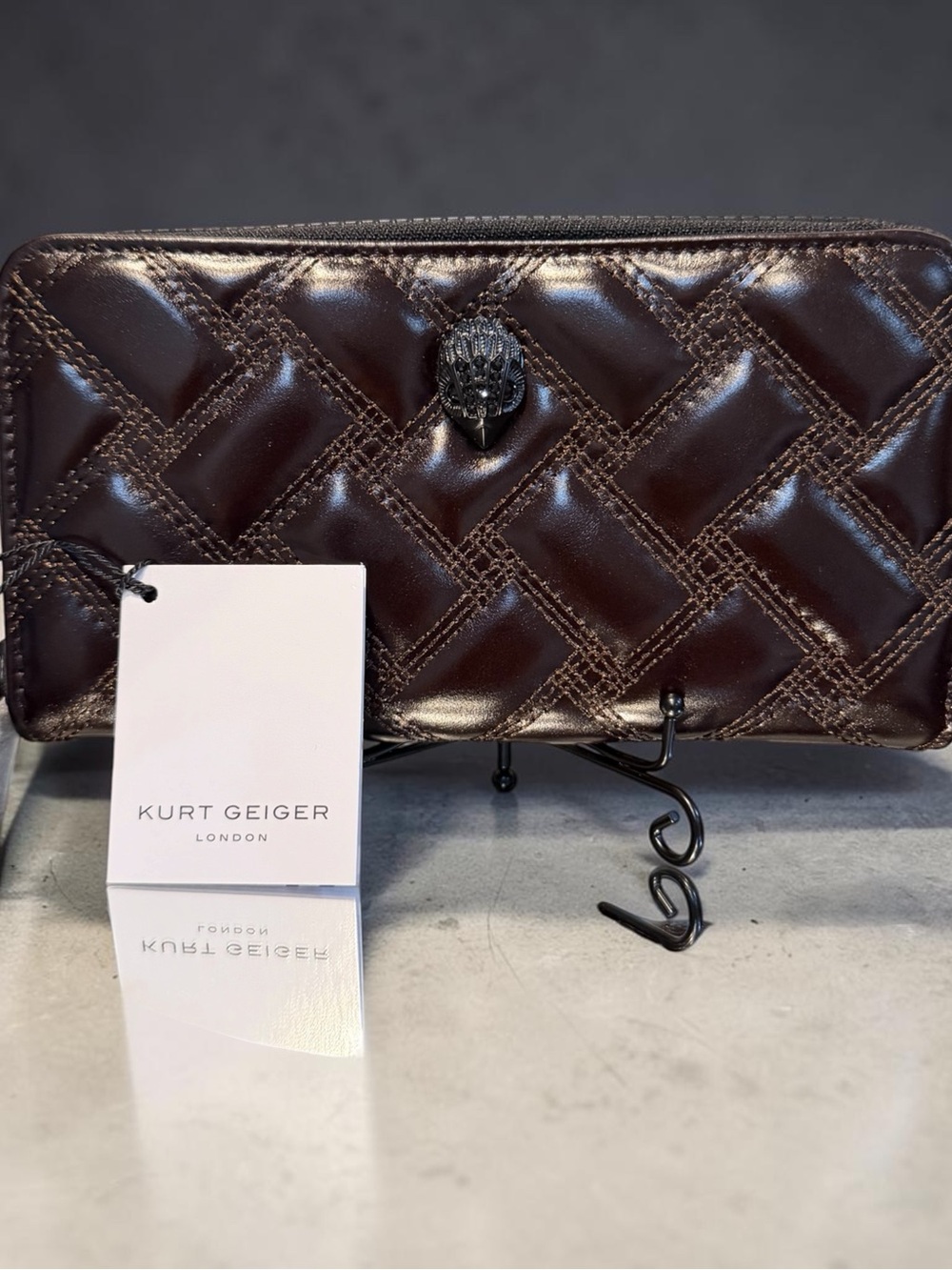 Kurt Geiger Kensington Wallet Dark Brown
